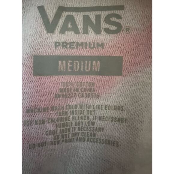 VANS MENS LONG SLEEVE CREW NECK TSHIRT PINK BLUE SND WHITE SIZE M - Picture 11 of 11